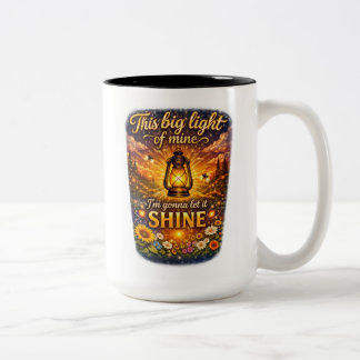 Deze Grote Licht van Mij Beker Tweekleurige Koffiemok