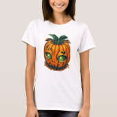 Deze Halloween ruimte pompoen is hier T-shirt (Voorkant)