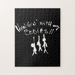 Deze Halloween zal ik hangen met mijn lichamen! Legpuzzel