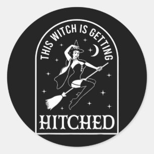 Deze Heks Gaat Trouwen Bruiloft Bachelorette Ronde Sticker