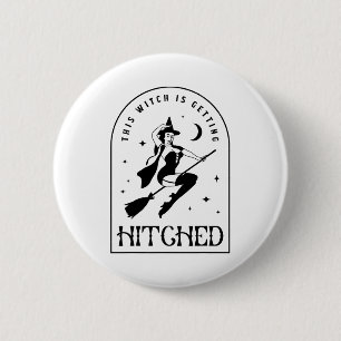 Deze Heks Gaat Trouwen Gotische Bruid Bachelor Ronde Button 5,7 Cm