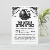 Deze Heks Gaat Trouwen Meidenavondfeest Kaart (Staand voorkant)