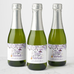 Deze heks gaat trouwen Mini mousserende wijn  Sparkling Wijnetiket