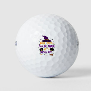 Deze heks kan worden omgekocht met chocolade Hallo Golfballen