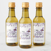 Deze heks krijgt geHitte mini Wine Label