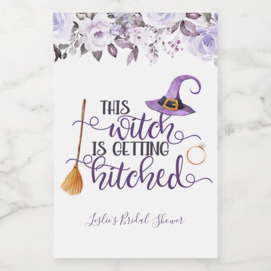 Deze heks krijgt geHitte mini Wine Label Wijn Etiket (Enkel label)