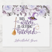 Deze heks krijgt het etiket van mousserende wijn (Enkel label)