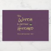 Deze heks wordt gehitst likeurfles etiket (Enkel label)