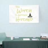 Deze heks wordt gehitst spandoek (Beurs)