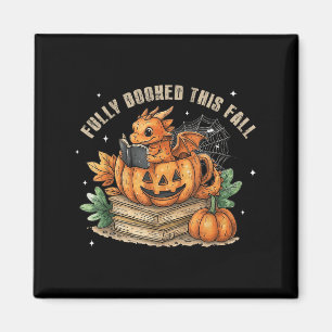 Deze Herfst boekenwurm Dragon Autumn Lees volledig Magneet