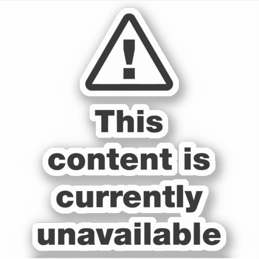 ⚠ Deze inhoud is momenteel niet beschikbaar Sticker (Voorkant)