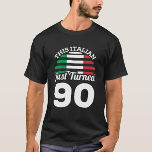 Deze Italiaan is net 90 geworden Italië 90ste verj T-shirt