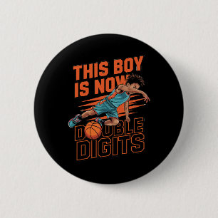 Deze jongen dubbele cijfers Tien 10 jaar verjaarda Ronde Button 5,7 Cm
