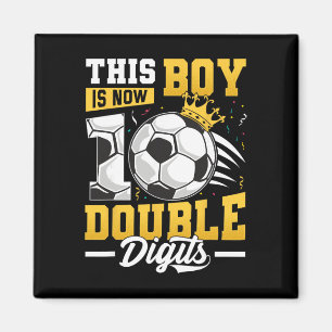Deze Jongen Dubbele Cijfers Voetbal 10 Jaar Oude J Magneet