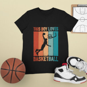 Deze jongen houdt van basketbal t-shirt