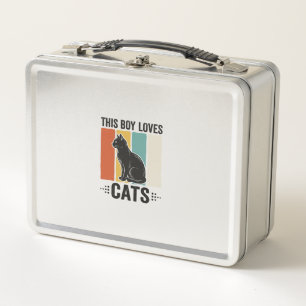 Deze Jongen Houdt Van Katten Retro Kattenliefhebbe