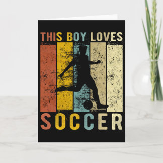 Deze jongen houdt van voetbal Jongens voetbal  Kaart