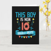 Deze jongen is nu 10 | 10e verjaardag van cadeaubo kaart (Gele Bloem)