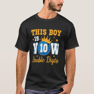 Deze Jongen Is Nu 10 Dubbele Cijfers 10e Verjaarda T-shirt