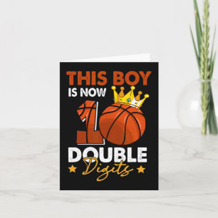 Deze jongen is nu 10 Dubbele cijfers Basketbal 10e Kaart