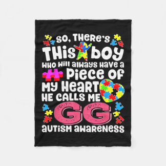 Deze jongen noemt me Gg Fighter Autism Awareness R Fleece Deken