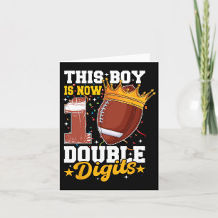 Deze Jongen Nu 10 Dubbele Cijfers Voetbal 10 Jaar Kaart