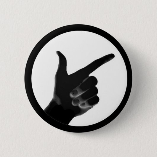 Deze jongens wijzen hand aan ronde button 5,7 cm (Voorkant)
