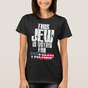 Deze jood stemt op Trump joodse Republikeinse stem T-shirt