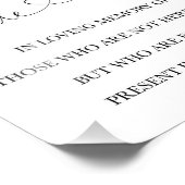 Deze kaars brandt in het liefdevolle huwelijksbord foto afdruk (Hoek)