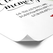 Deze kaars brandt ter nagedachtenis Herdenkingsbor Poster (Hoek)