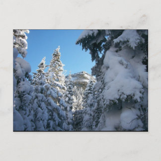 Deze kant naar de top. briefkaart