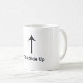 Deze kant omhoog koffiemok (Voorkant rechts)