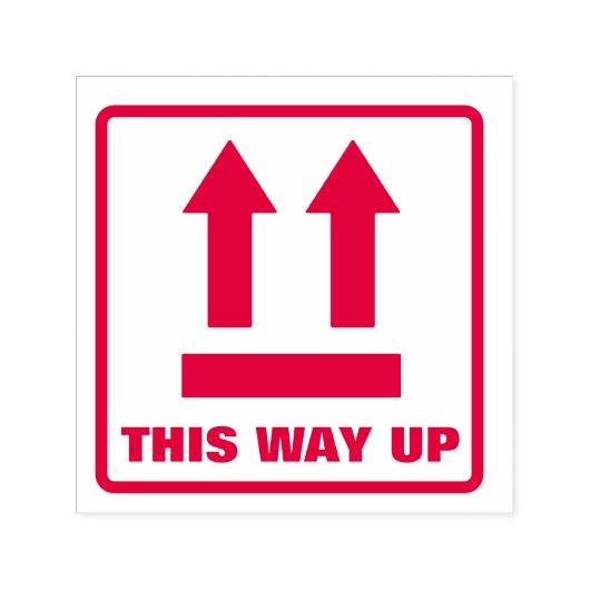 Deze kant op  zelfinktende stempel (Design)