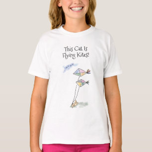 "Deze Kat Is" Cartoneserie Vlieger Vliegen T-shirt