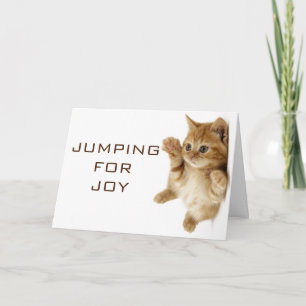 DEZE KAT/KITTEN IS AAN HET SPREKEN VOOR JOY BIRTHD KAART