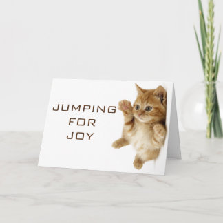DEZE KAT/KITTEN IS AAN HET SPREKEN VOOR JOY BIRTHD KAART