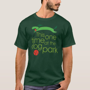 Deze keer op het T-shirt van het hondenpark