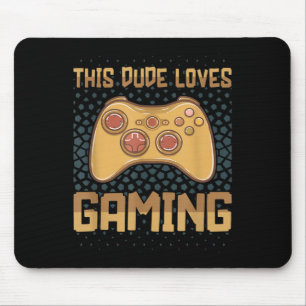 Deze kerel houdt van gokken grappige gamer Quote v Muismat