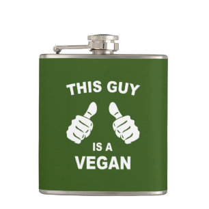 Deze kerel is een Vegan Heupfles