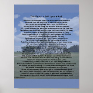 deze kerk is een poster van rots # 2 op poster .