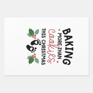 Deze Kerst Bakken We Meer Dan Koekjes Zwangerschap Inpakpapier Vel