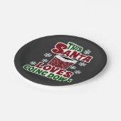 Deze Kerstman houdt ervan om naar beneden te gaan Papieren Bordje (Gekanteld)