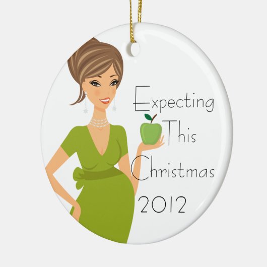 Deze kerstversiering verwachten keramisch ornament (Links)