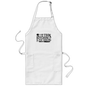 Deze keuken is bedoeld voor dansen lang schort
