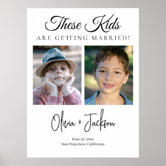 Deze kinderen gaan trouwen Oefenavond diner Poster