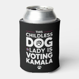 Deze kinderloze honden dame stemt op Kamala verkie Blikjeskoeler