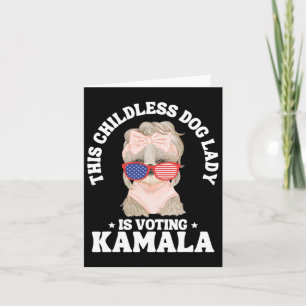 Deze kinderloze hondendame stemt Kamala 2024 Funn Kaart