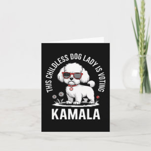 Deze kinderloze hondendame stemt Kamala Harris 20 Kaart