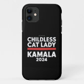 Deze kinderloze kattendame stemt Kamala 2024 Case-Mate iPhone Case (Achterkant)