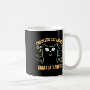 Deze kinderloze kattendame stemt Kamala-Harris 20 Koffiemok